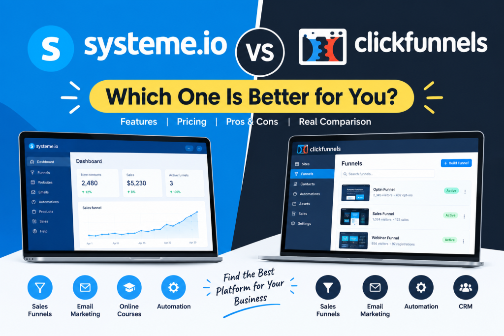 Systeme.io vs ClickFunnels: Which Is Right for You?